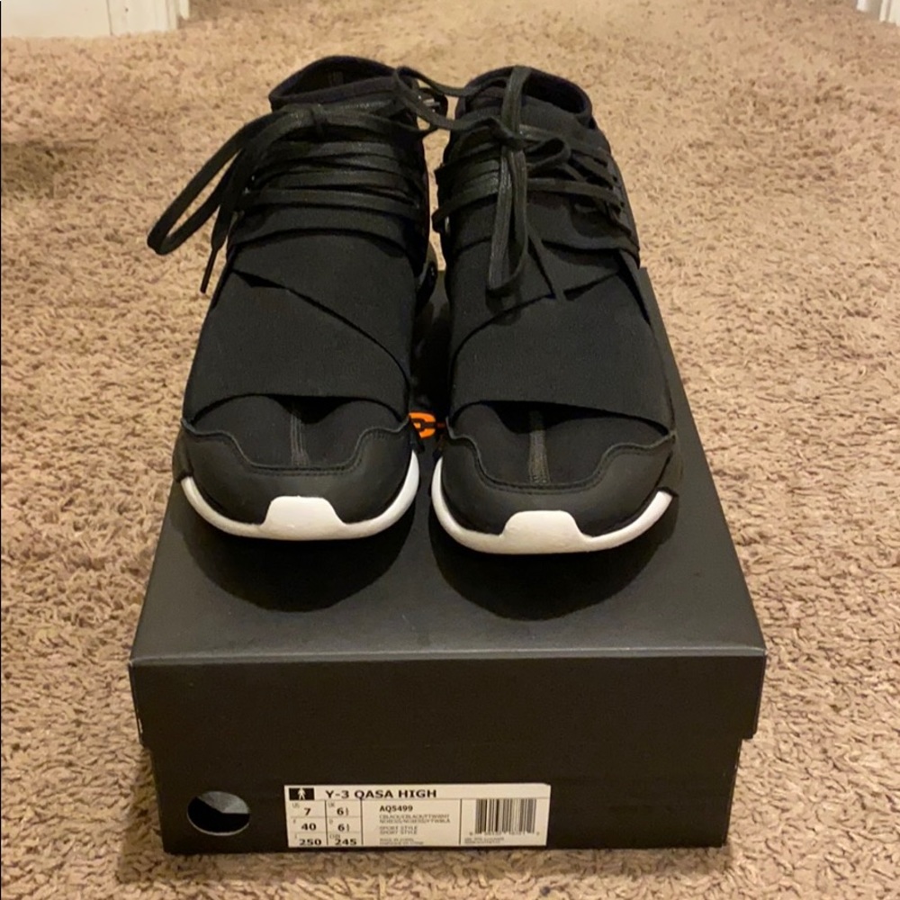 Y-3 Qasa High Black/White Shoes
